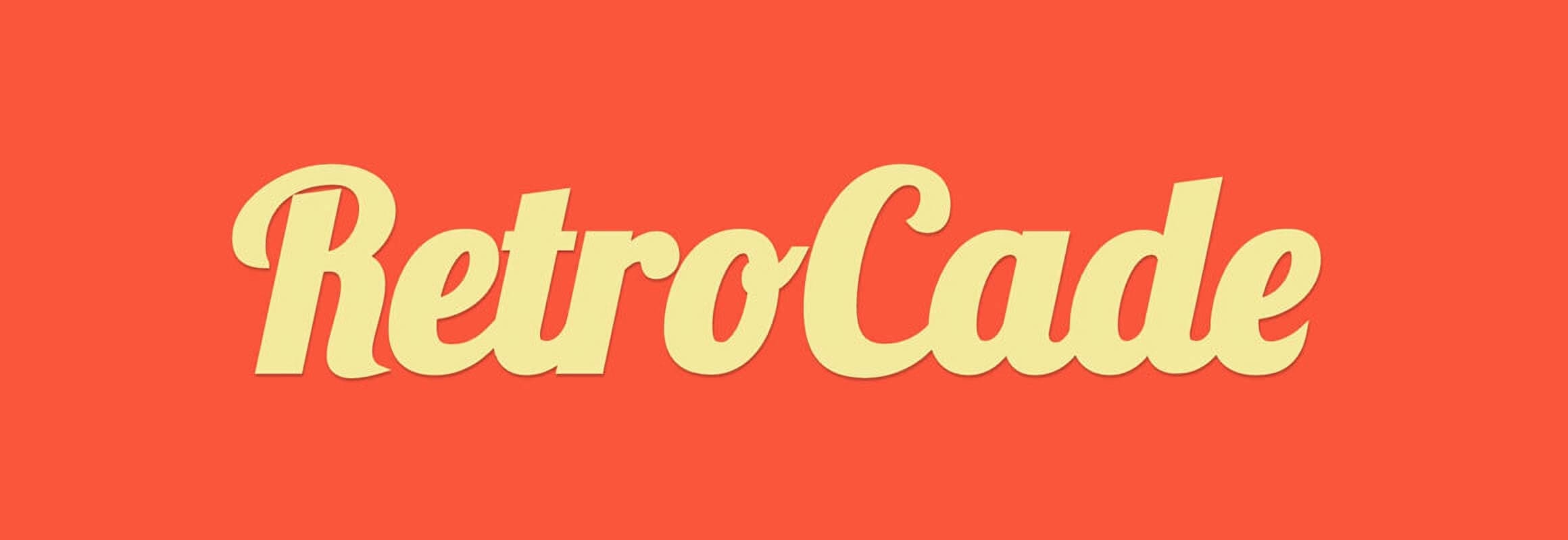 '80s-style logo reading 'Retrocade'